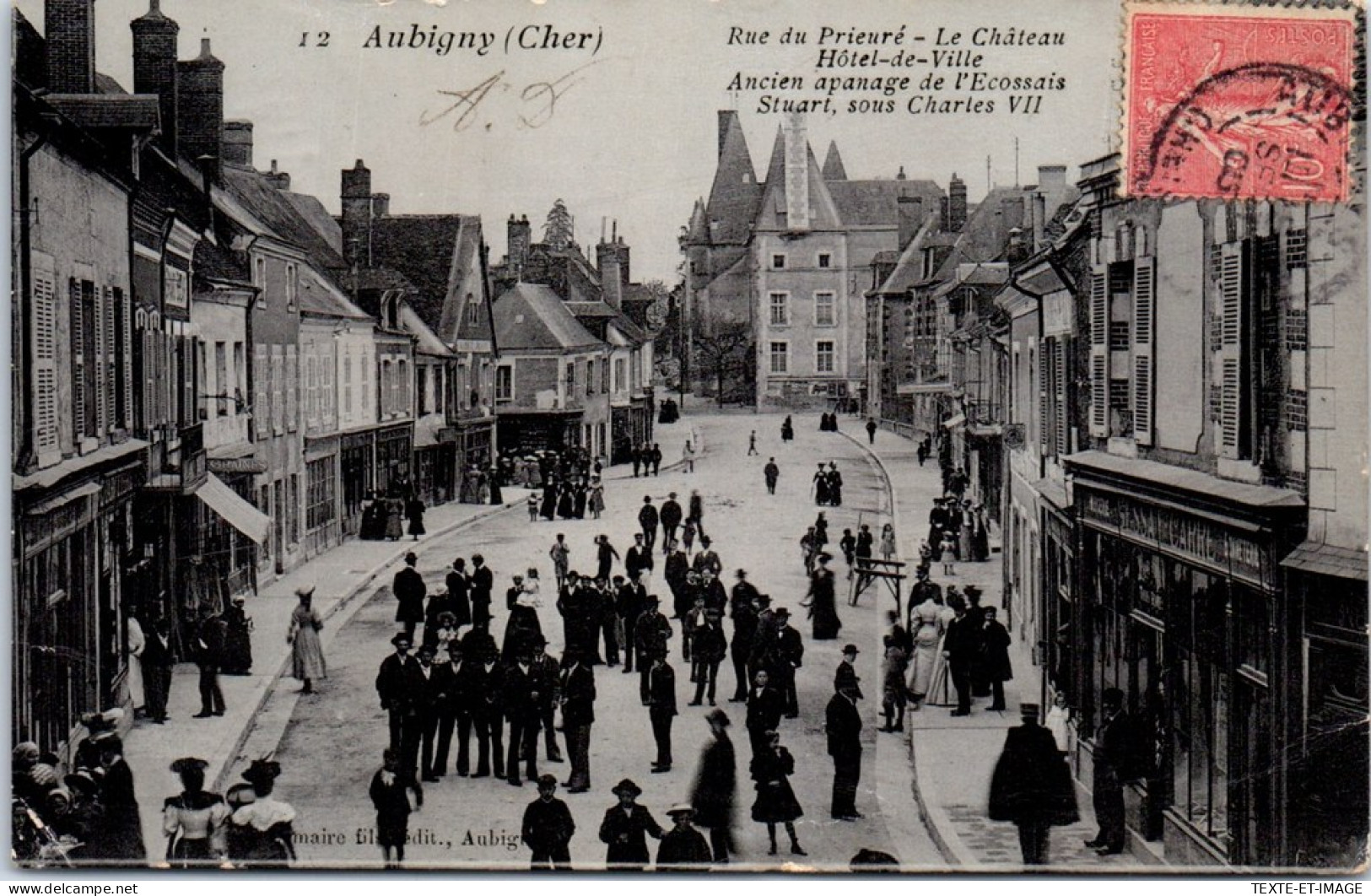 18 AUBIGNY - Vue De La Rue Du Prieure  - Aubigny Sur Nere