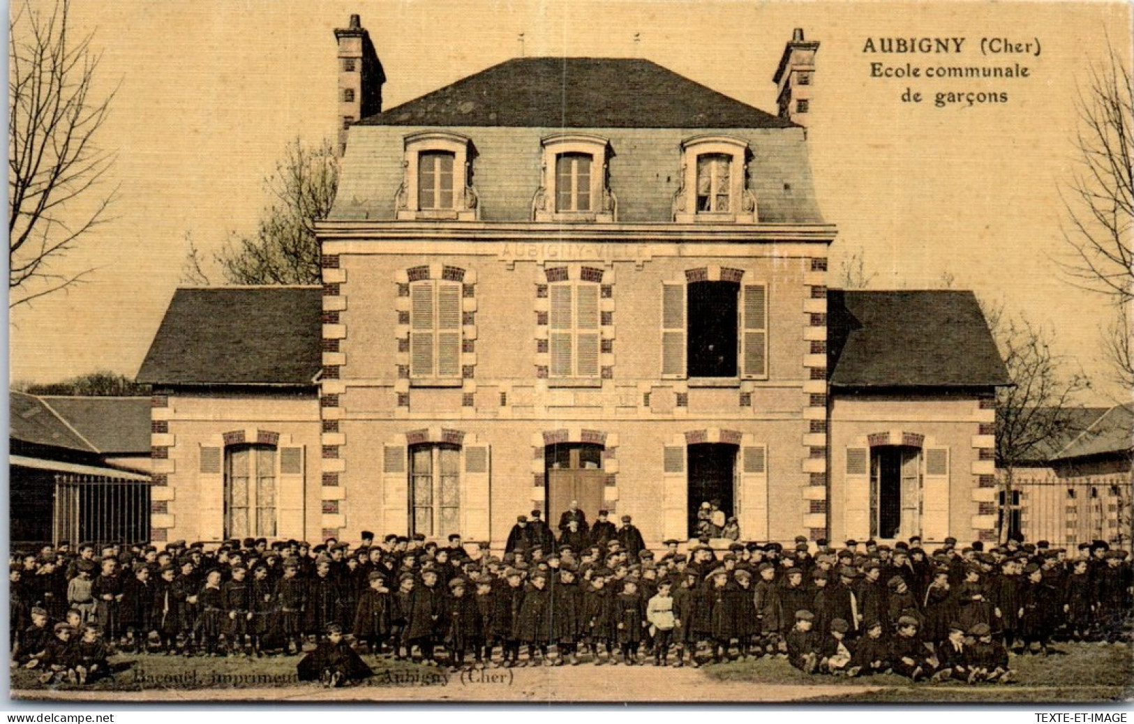 18 AUBIGNY - L'ecole Communale De Garçons  - Aubigny Sur Nere