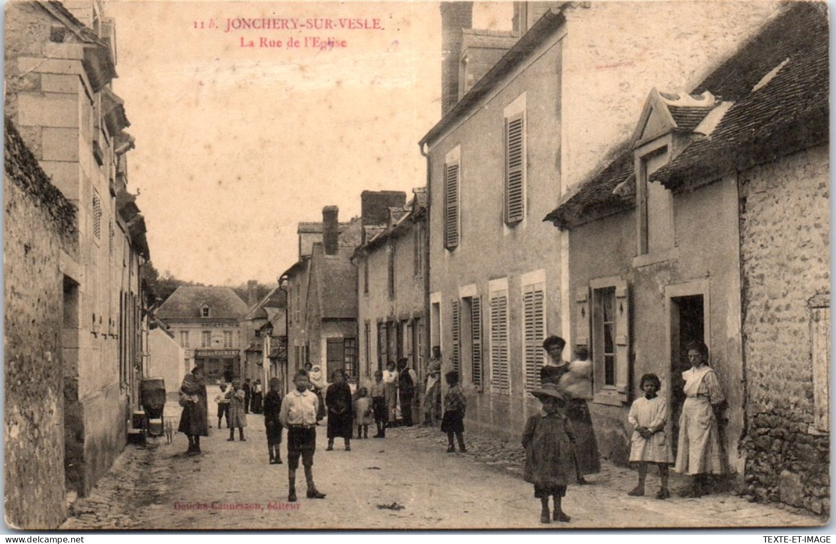 51 JONCHERY SUR VESLE - La Rue De L'eglise. - Jonchery-sur-Vesle