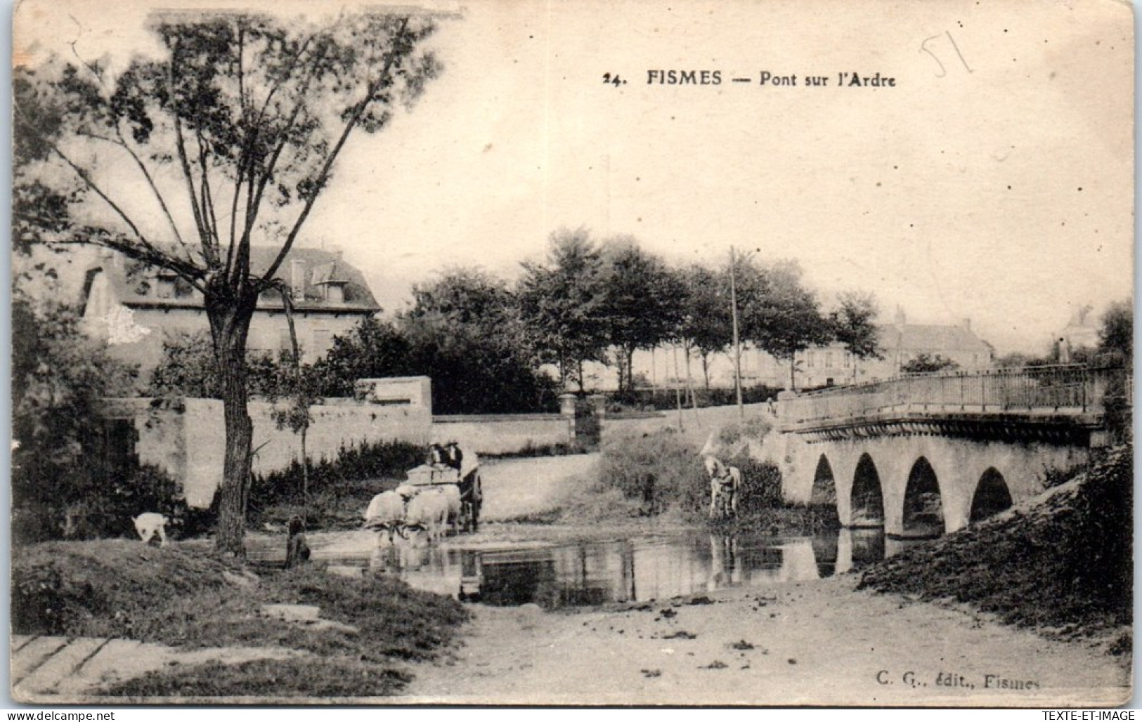 51 FISMES - Pont Sur L'ardre - Fismes