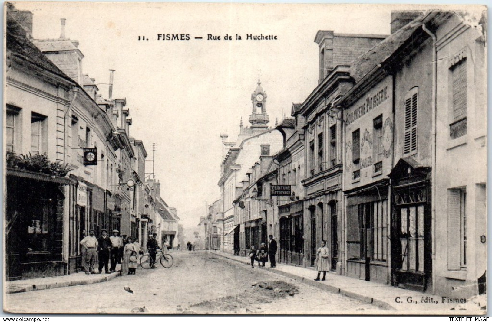 51 FISMES - La Rue De La Huchette. - Fismes