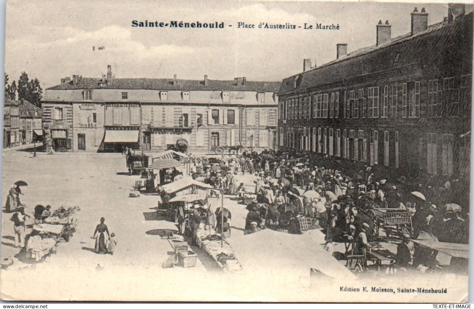 51 SAINTE MENEHOULD - Place D'austerlitz, Le Marche  - Sainte-Menehould