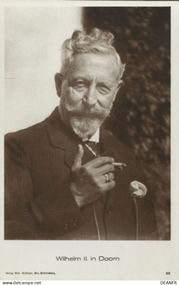 Wilhelm II In Doorn. - Personajes Históricos