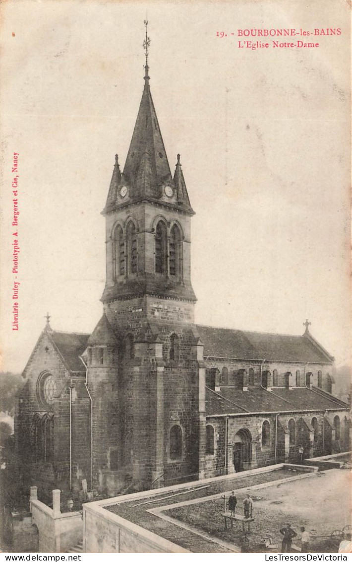 FRANCE - Bourbonne Les Bains - L'église Notre Dame - Carte Postale Ancienne - Bourbonne Les Bains
