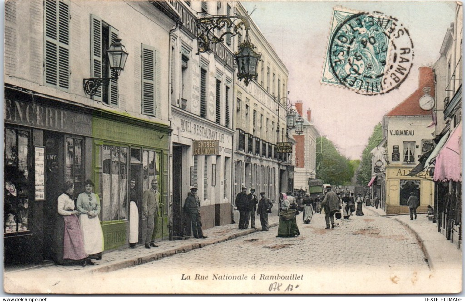 78 RAMBOUILLET - La Rue Nationale. - Rambouillet