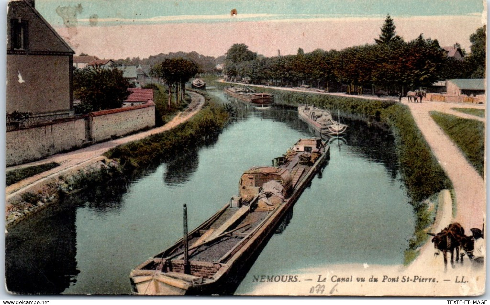 77 NEMOURS - Le Canal Vu Du Pont Saint Pierre  - Nemours