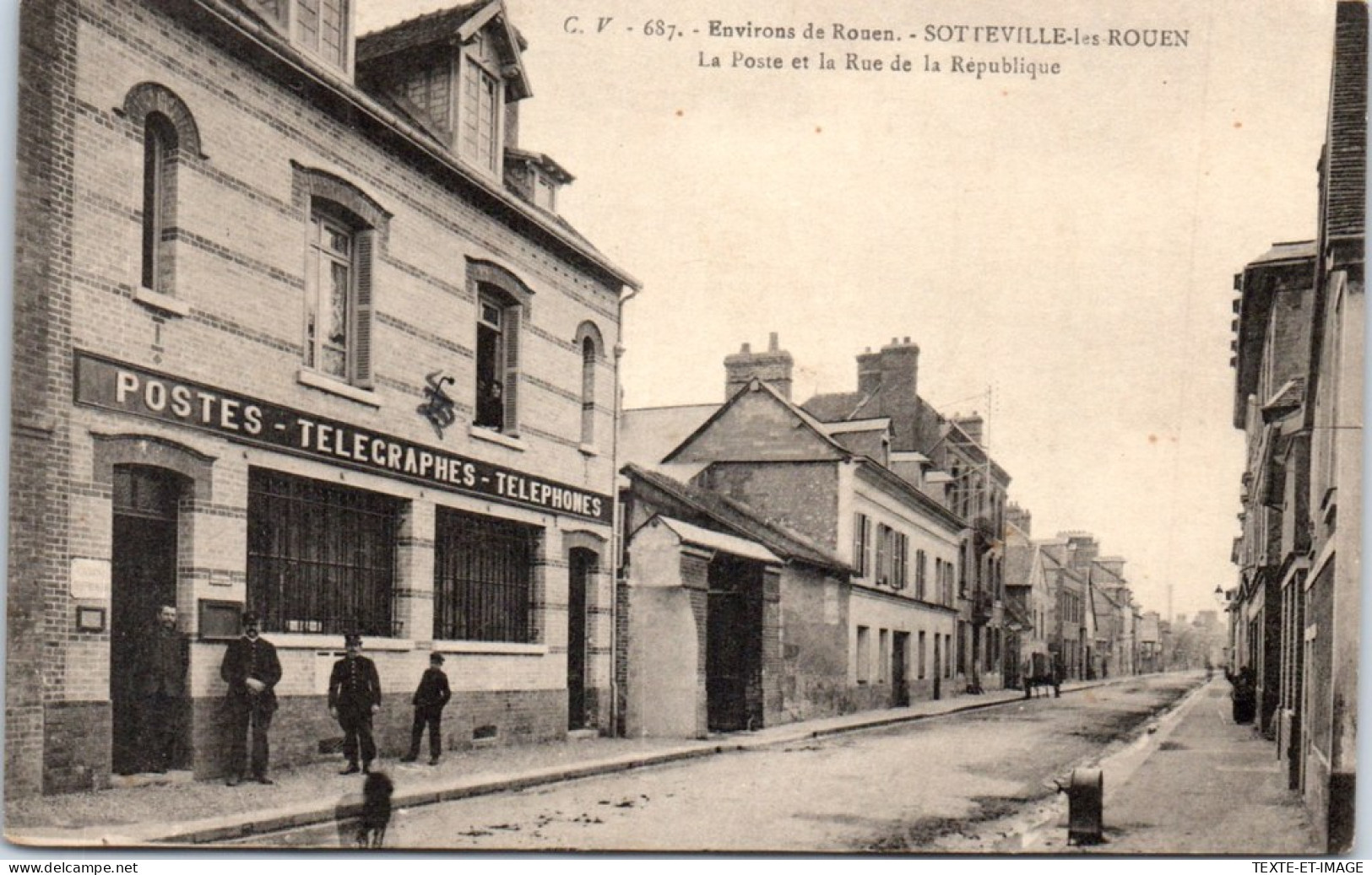 76 SOTTEVILLE LES ROUEN - Poste Rue De La Republique  - Sotteville Les Rouen