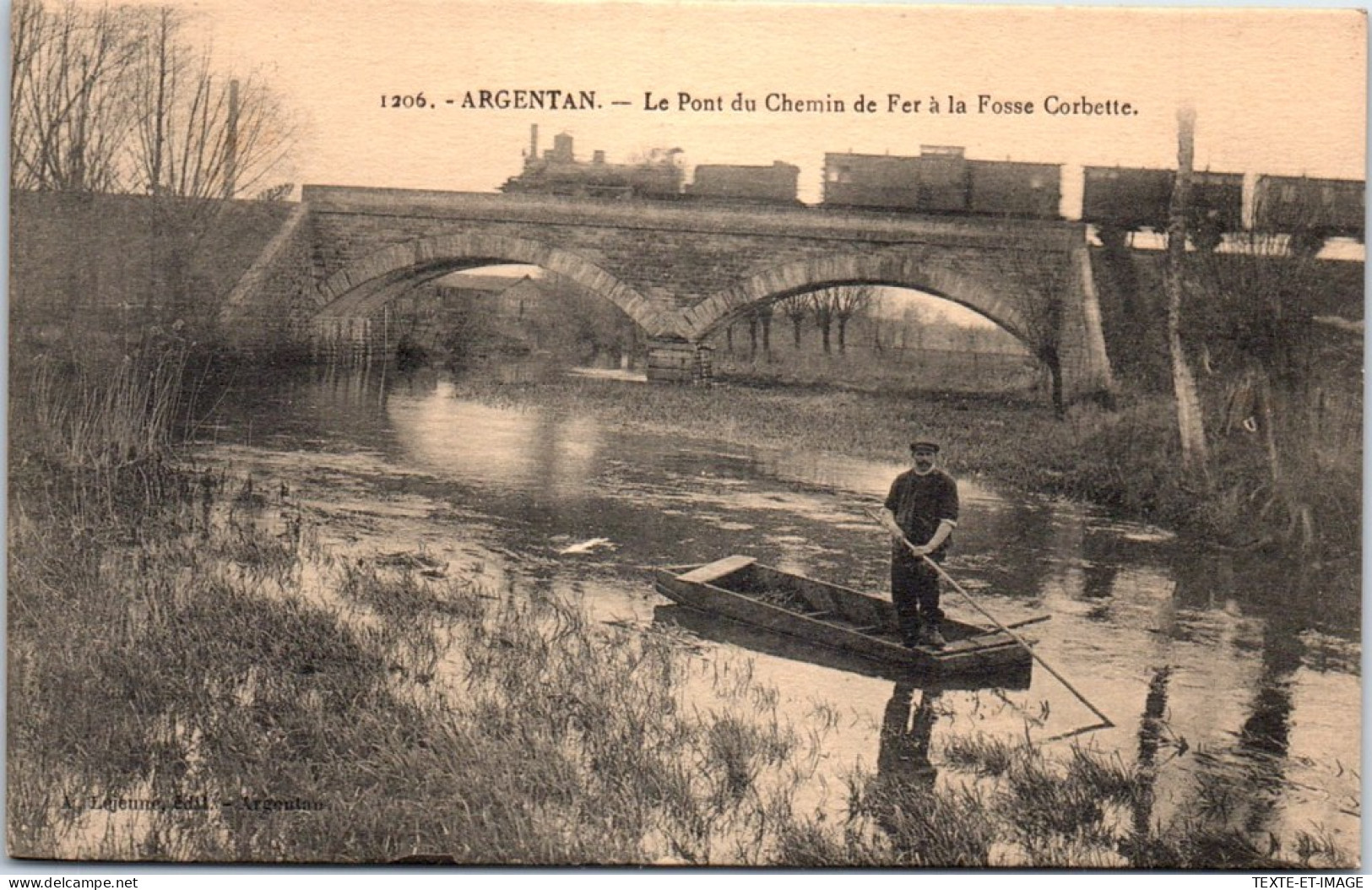 61 ARGENTAN - Pont De Chemin De Fer Fosse Corbette  - Argentan