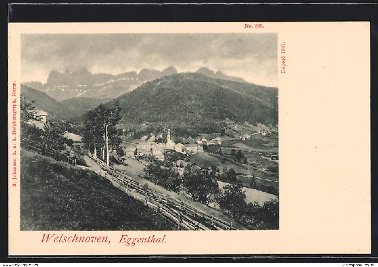 Cartolina Welschnofen /Eggenthal, Ortsansicht Vom Hügel Aus  - Sonstige & Ohne Zuordnung