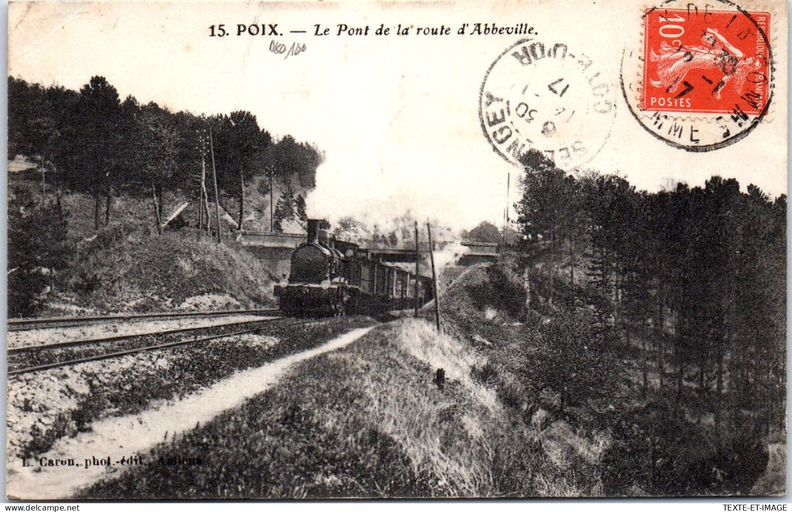 80 POIX - Le Pont De La Route D'abbeville  - Poix-de-Picardie