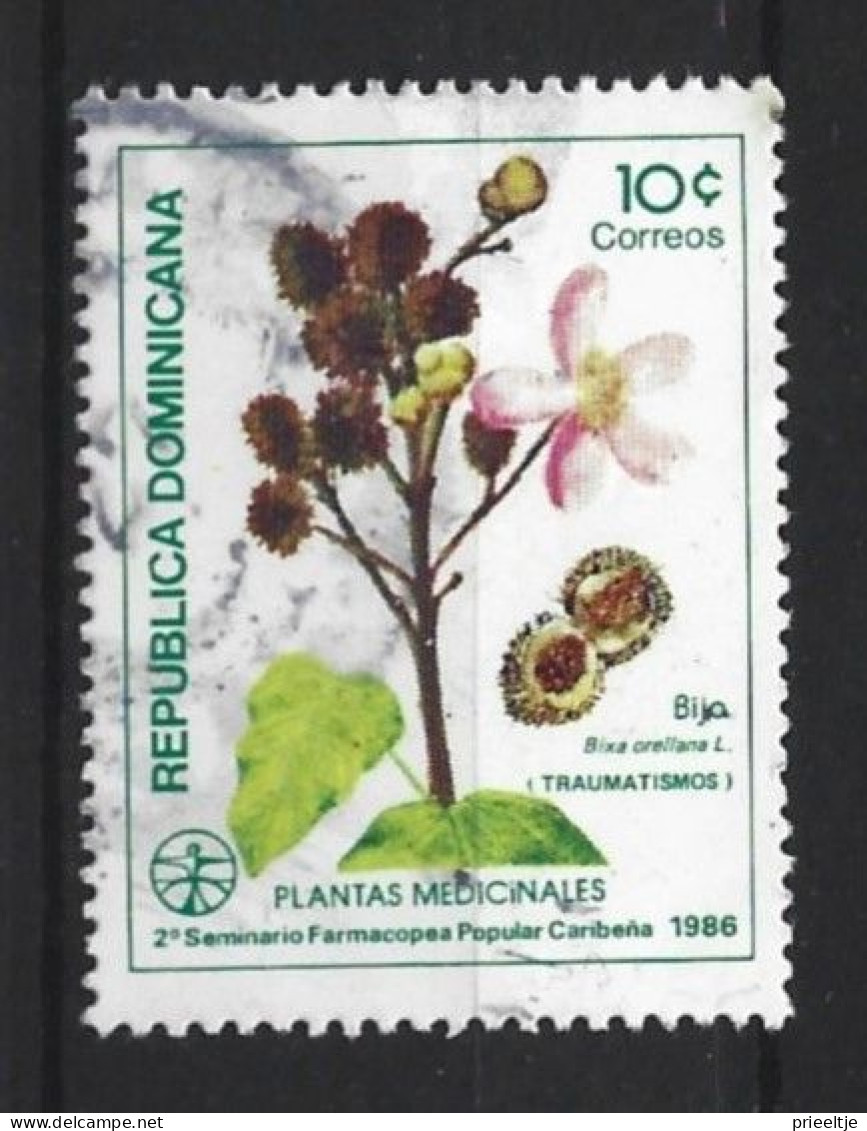 Rep. Dominicana 1986 Flowers  Y.T. 1005B (0) - Dominicaine (République)