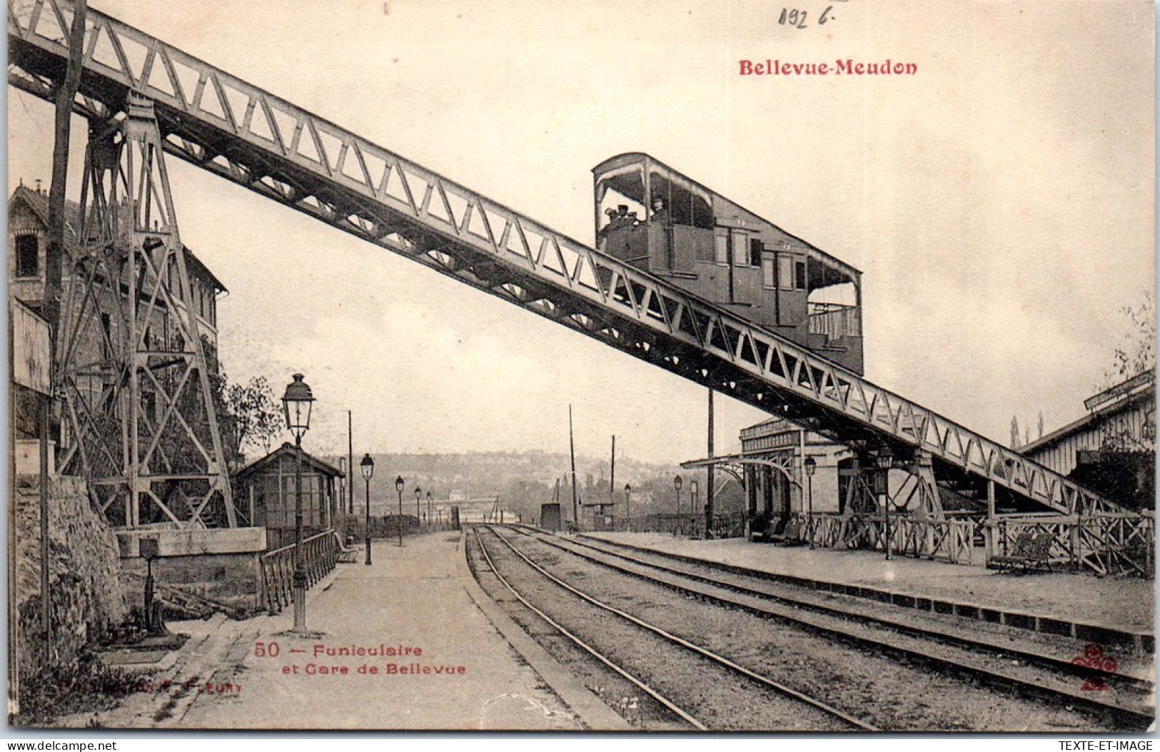 92 MEUDON BELLEVUE - Gare De Bellevue & Funiculaire - Meudon