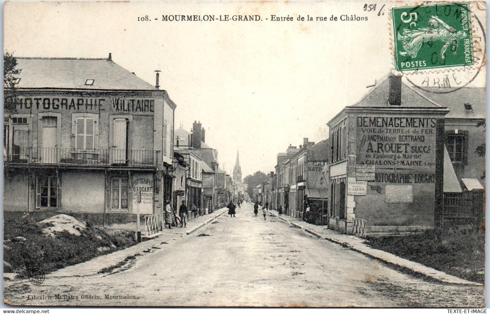 51 MOURMELON LE GRAND - Entree De La Rue De Chalons  - Mourmelon Le Grand