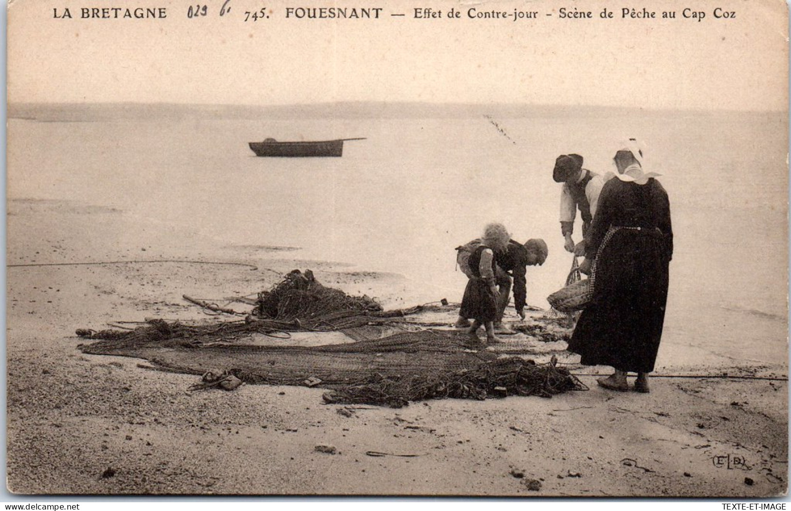 29 FOUESNANT - Scene De Peche Au Cap Coz - Fouesnant