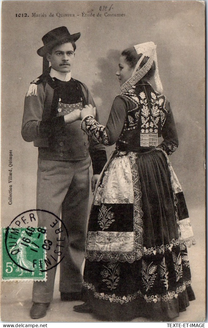 29 QUIMPER - Couple De Maries, Etude De Costumes  - Quimper