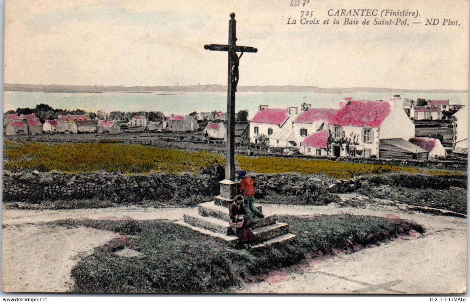 29 CARANTEC - La Croix Et La Baie De Saint Pol  - Carantec