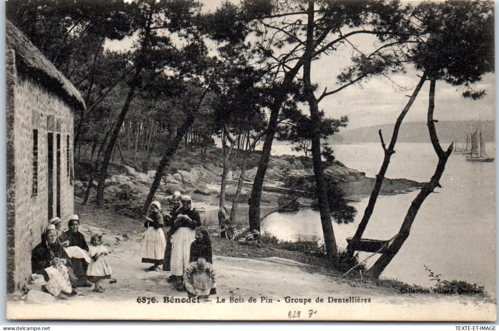29 BENODET - Le Bois De Pin, Groupe De Dentellieres. - Bénodet