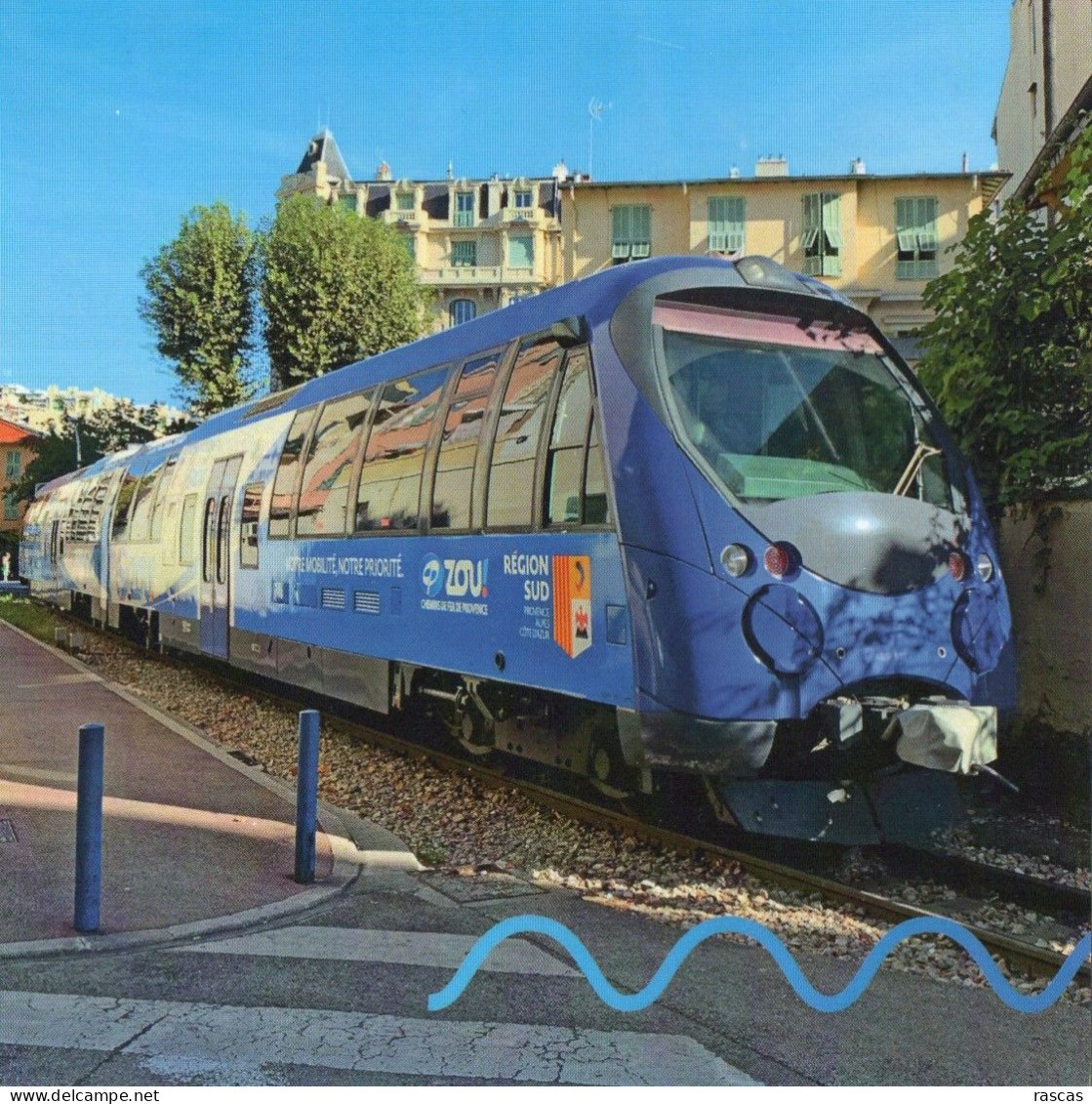 CPM - GF1 - ZOU - CHEMINS DE FER DE PROVENCE - LE TRAIN TRAVERSANT LE CENTRE VILLE DE NICE - Trains