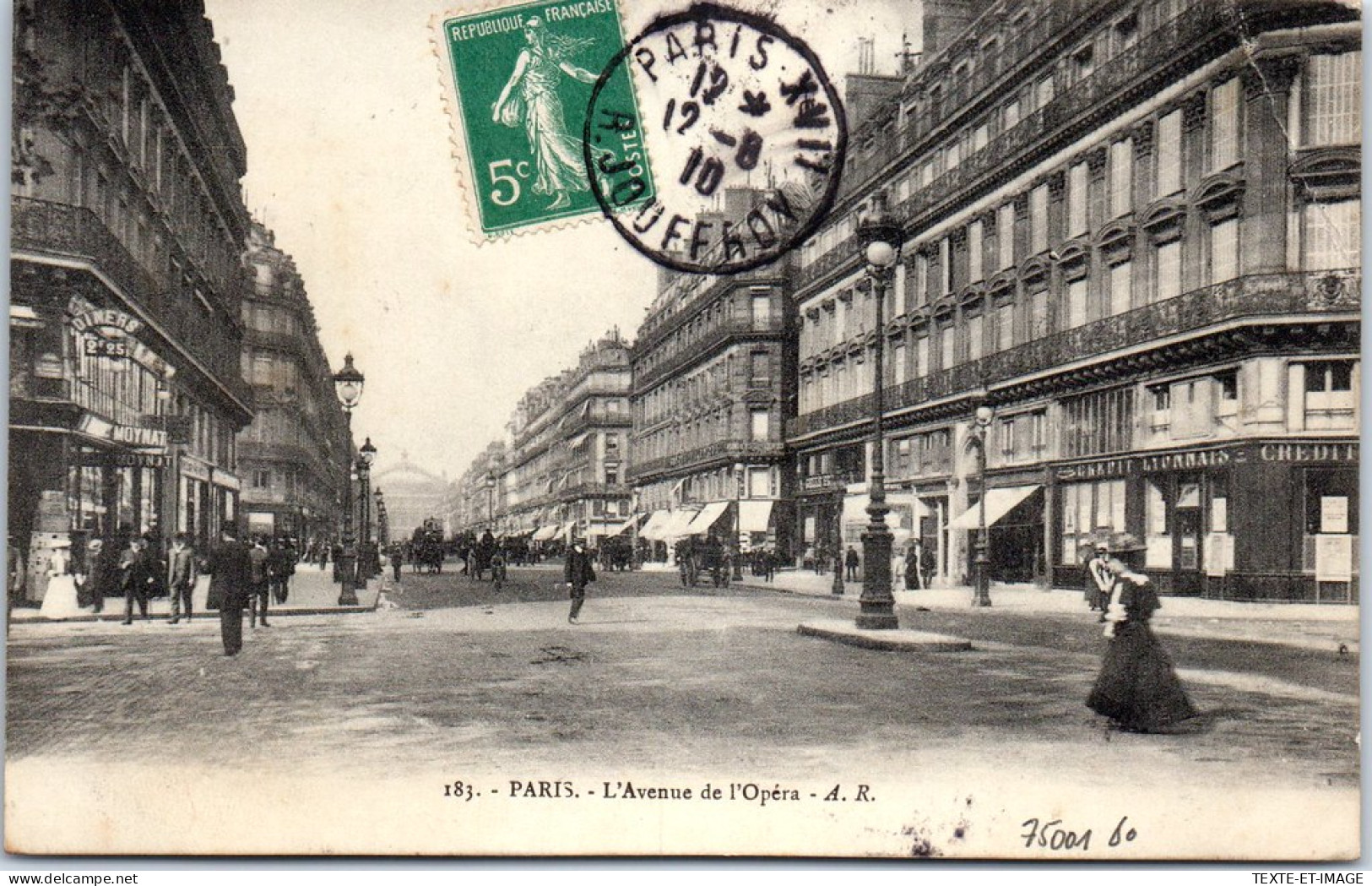 75001 PARIS - L'avenue De L'opera. - Paris (01)