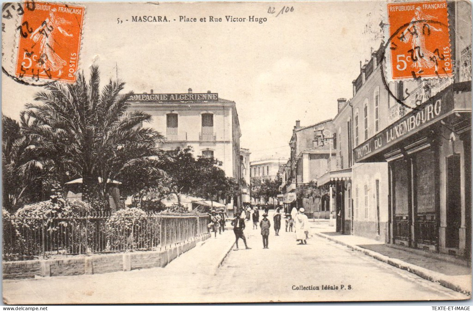 ALGERIE - MASCARA - Place & Rue Victor Hugo. - Sonstige & Ohne Zuordnung