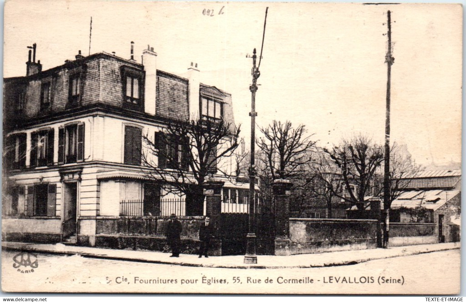 92 LEVALLOIS - Cie Des Fournitures D'eglises, Rue Cormeille  - Levallois Perret