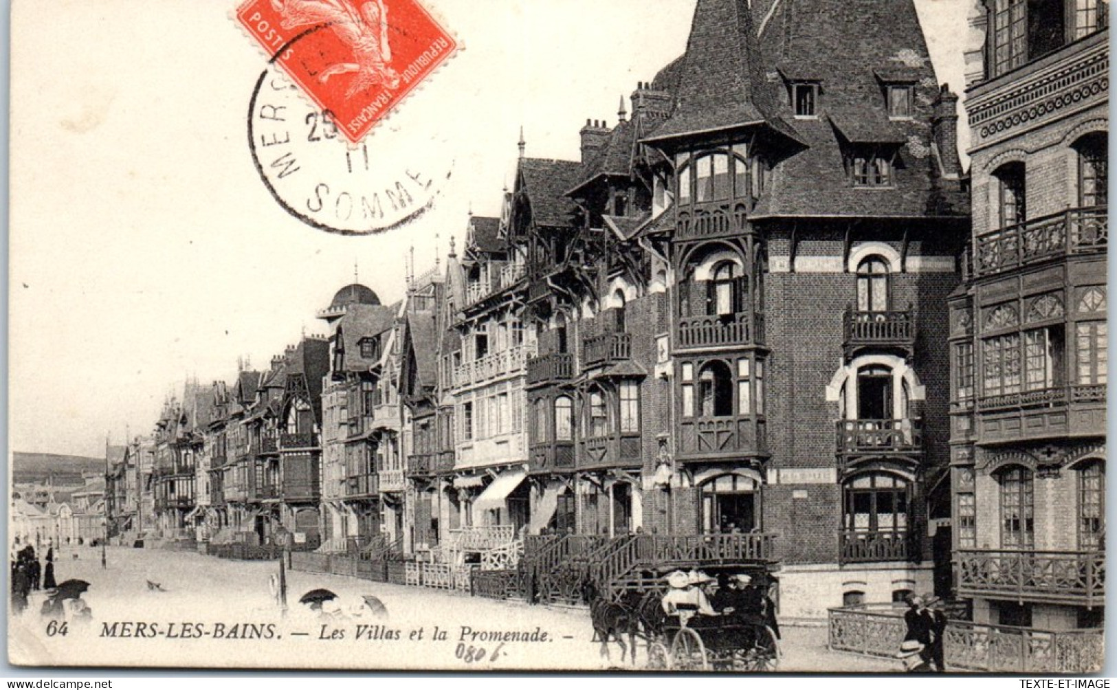 80 MERS LES BAINS - Les Villas Et La Promenade.  - Mers Les Bains