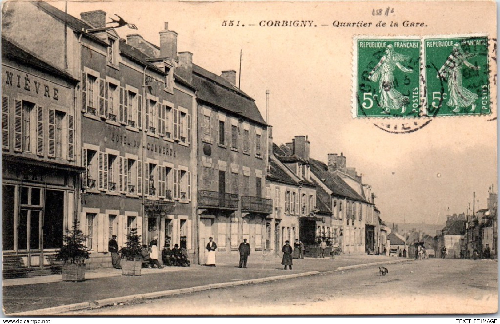 58 CORBIGNY - Le Quartier De La Gare. - Corbigny