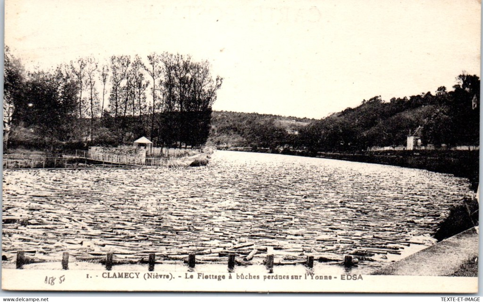 58 CLAMECY - Le Flottage Des Buches Sur L'yonne. - Clamecy