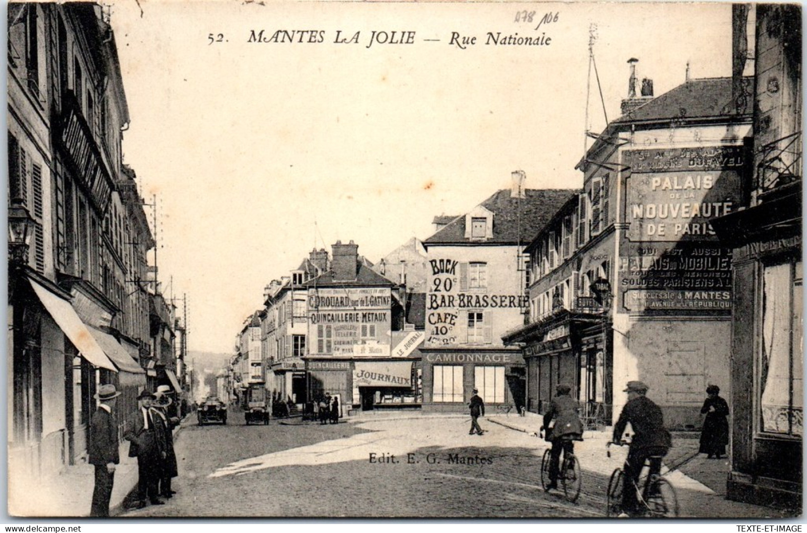 78 MANTES LA JOLIE - La Rue Nationale. - Mantes La Jolie