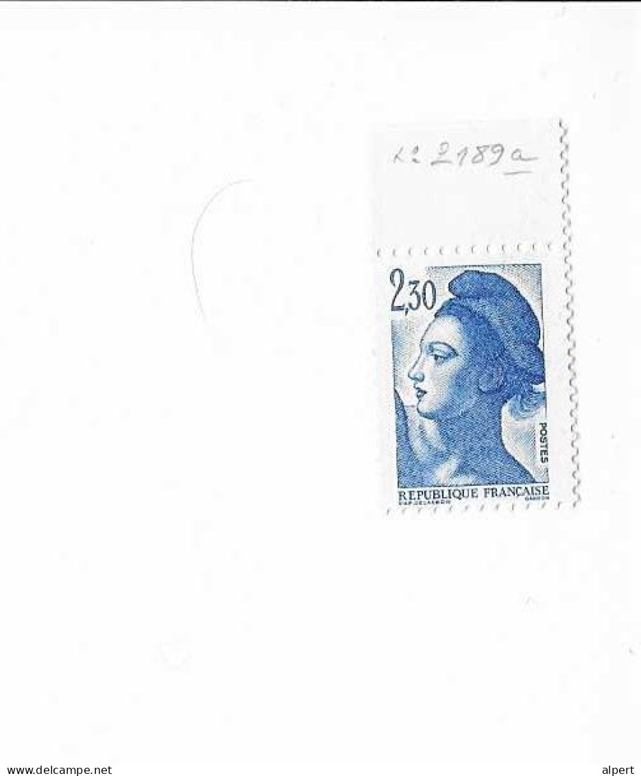 2189 A Sans Phosphore - Unused Stamps