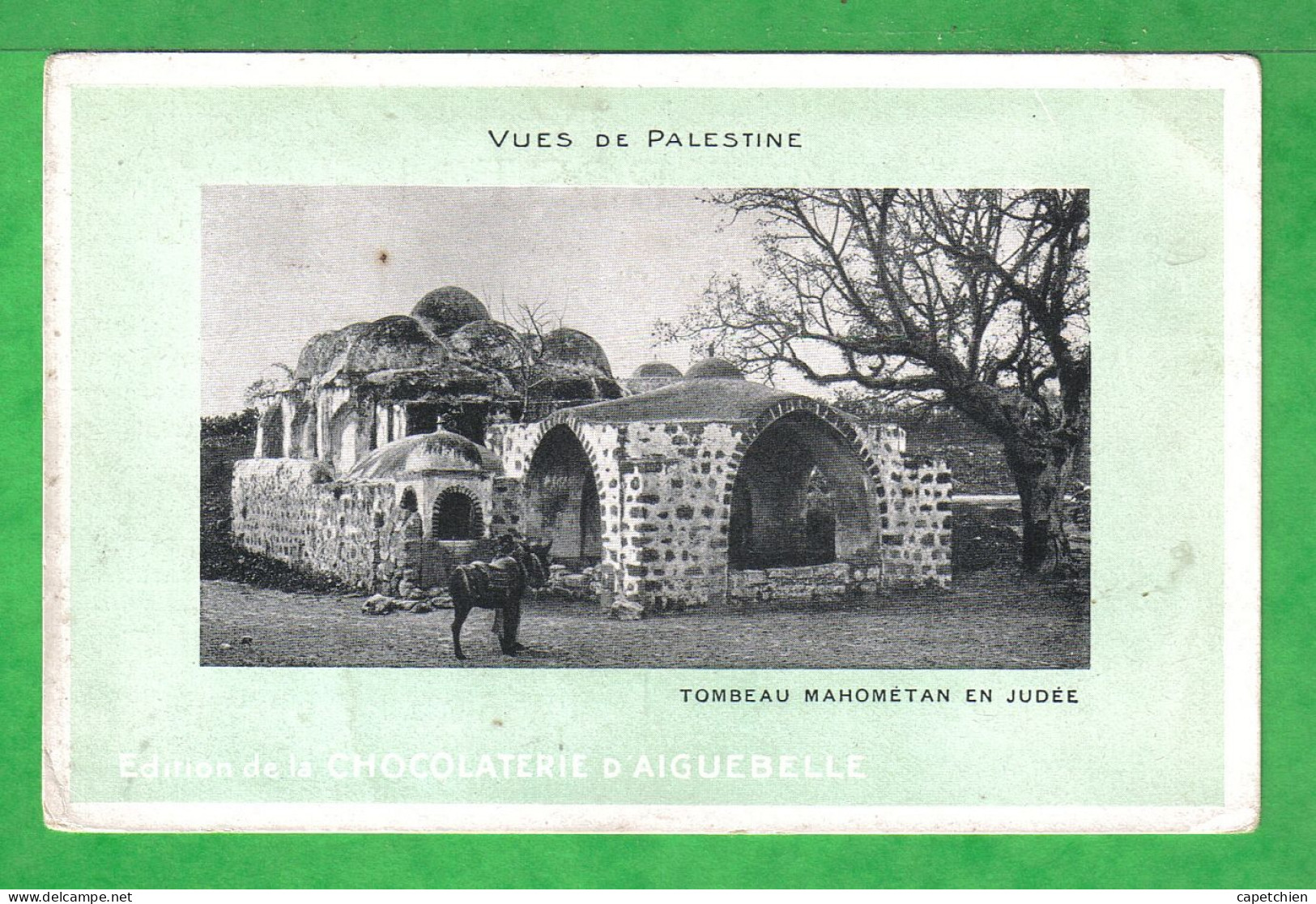 VUE DE PALESTINE -  TOMBEAU MAHOMETAN EN JUDEE- Carte Vierge - Palestine
