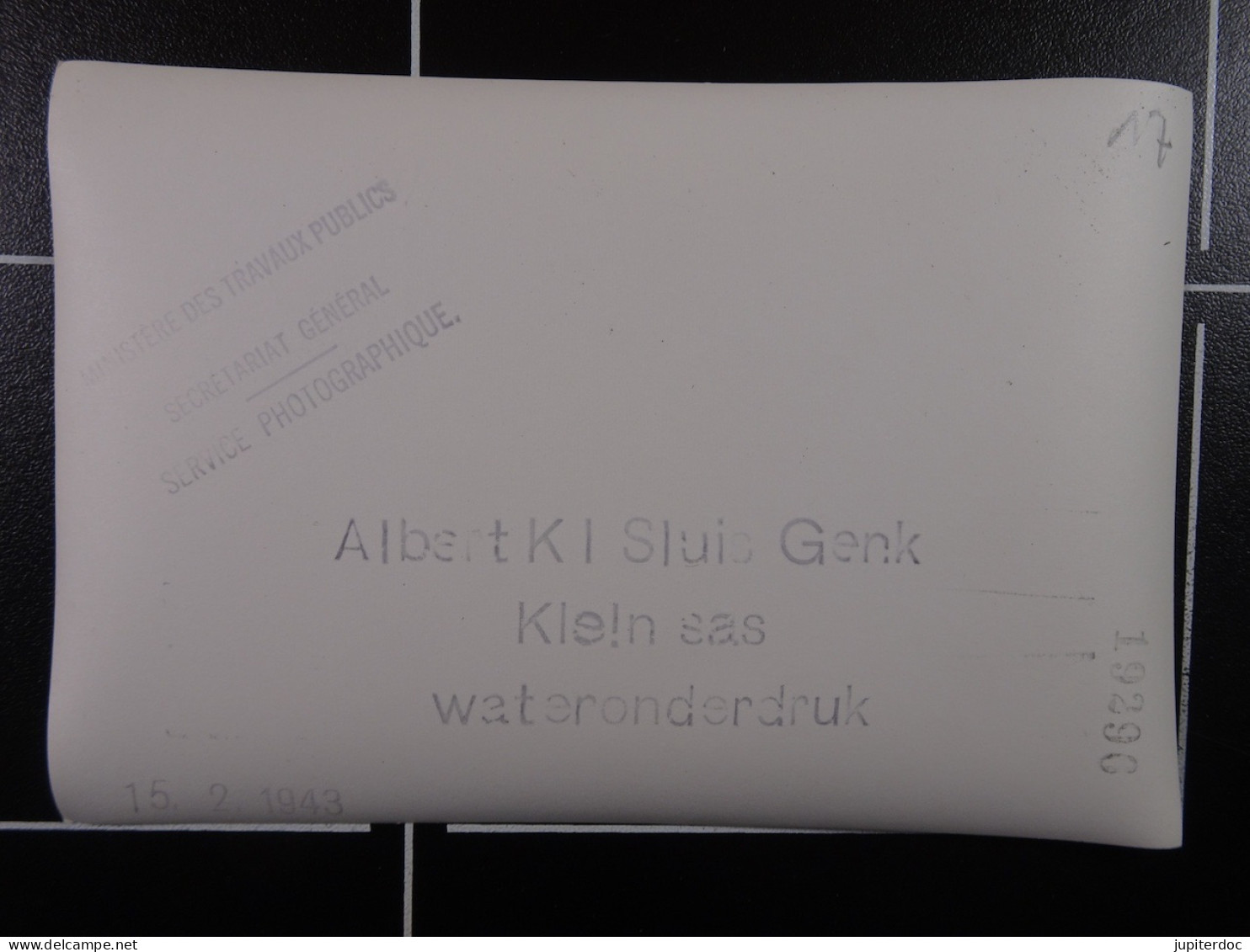 Min.Trav.Pub. Albert Kl Sluis Genk Klein Sas Wateronderdruk /17/ - Diplome Und Schulzeugnisse
