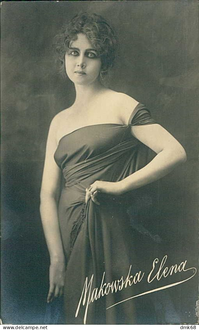 MAKOWSKA ELENA (  Kryvyj Rih / UKRAINE  ) ACTRESS - RPPC POSTCARD 1920s  (TEM536) - Entertainers