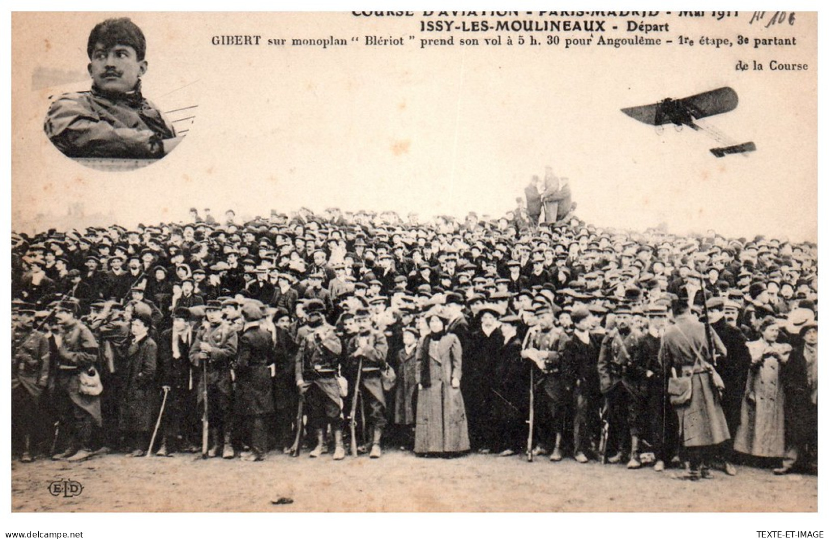 AVIATION - Paris Madrid 1911, Le Depart A Issy Les Moulineaux  - Other & Unclassified