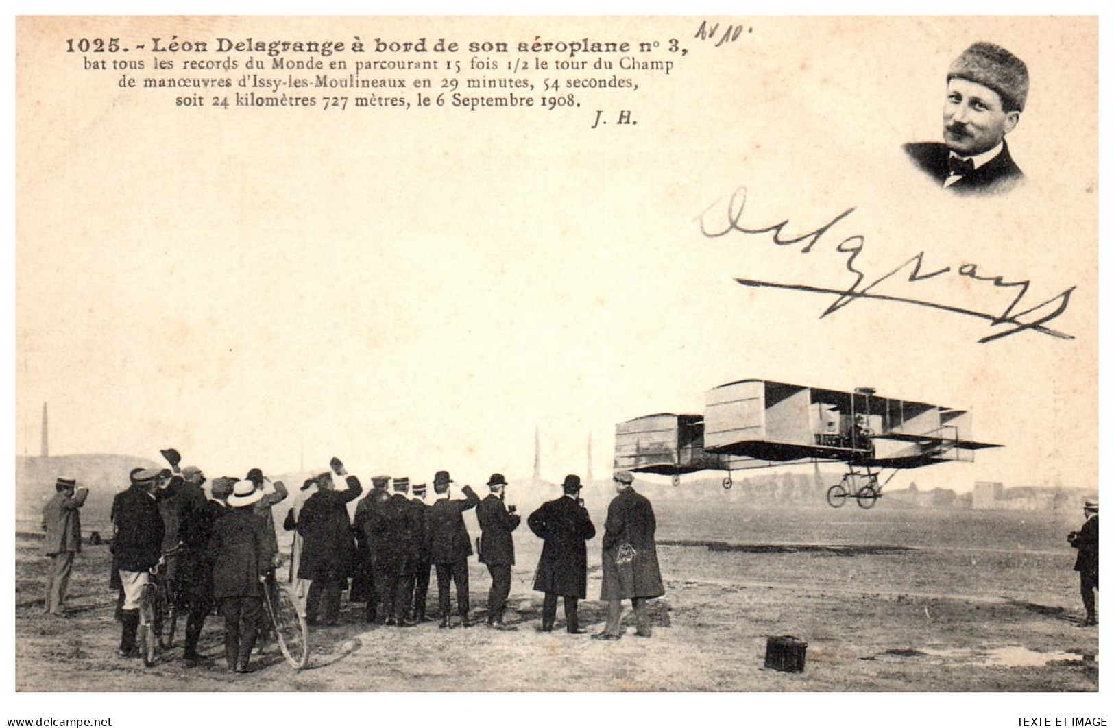 AVIATION - Leon Delagrange A Bord De Son Aeroplane N°3 - Other & Unclassified