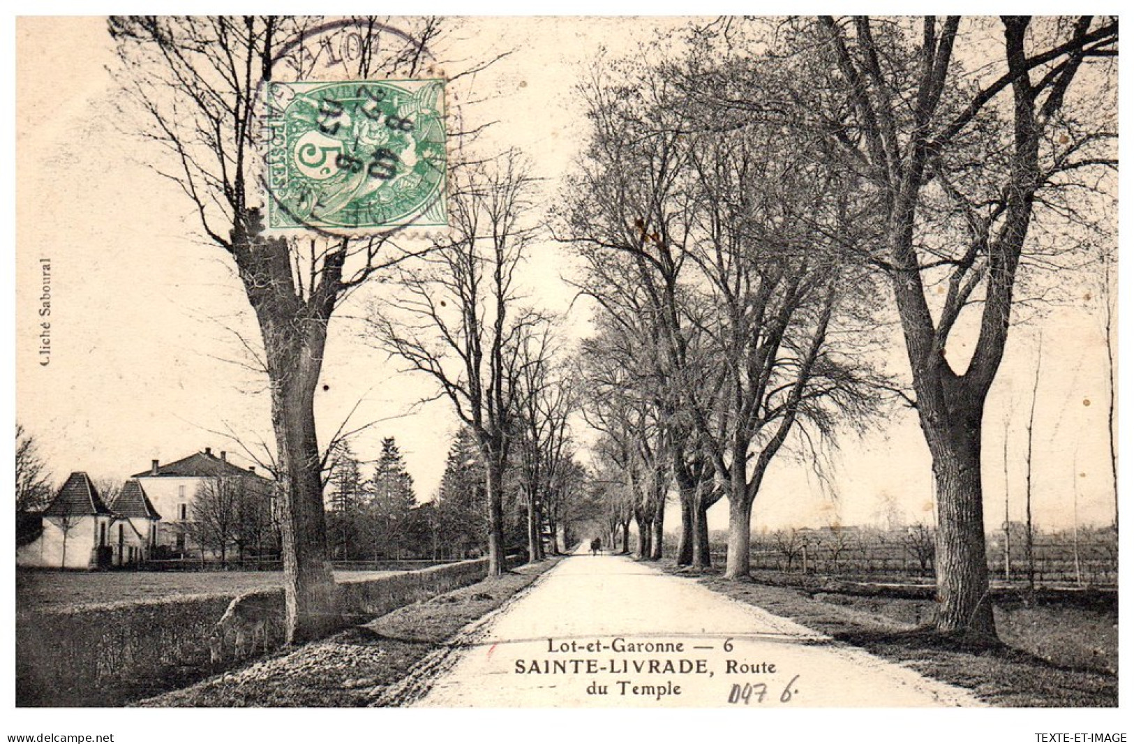 47 SAINTE LIVRADE - La Route Du Temple. - Other & Unclassified