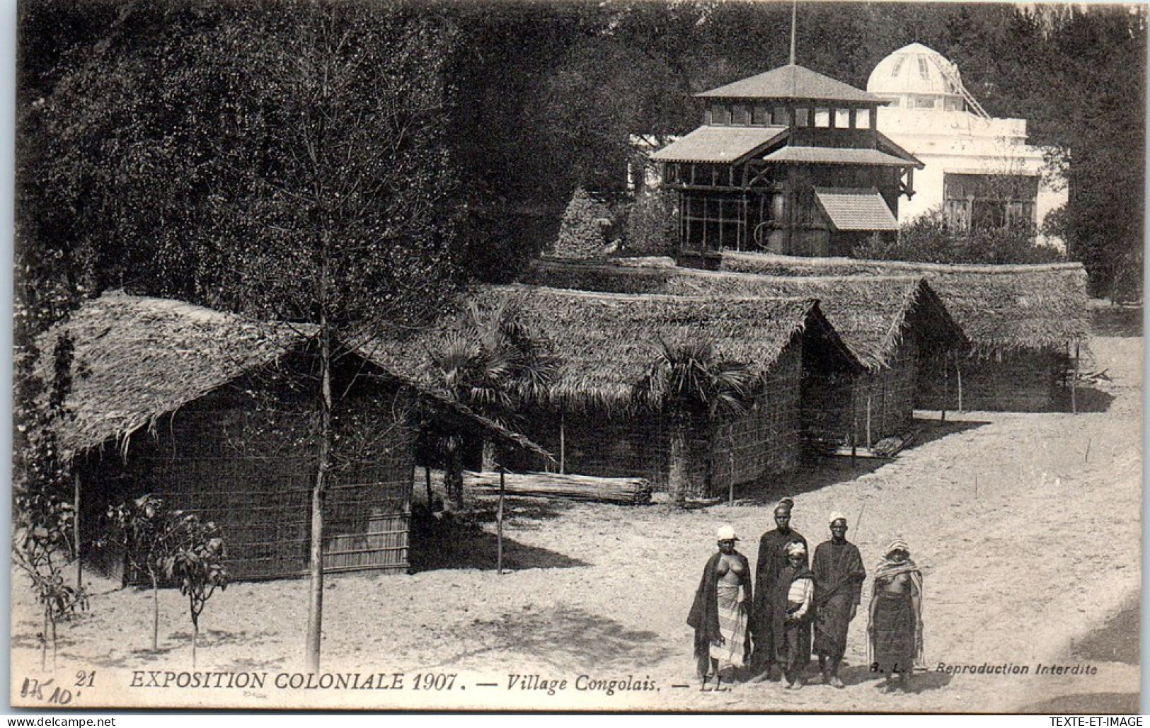 75 PARIS - Exposition Coloniale 1907, Village Congolais  - Tentoonstellingen
