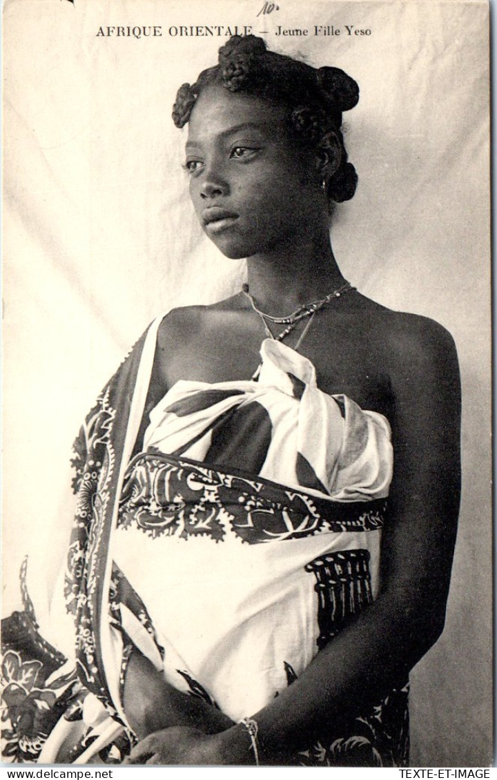 AFRIQUE ORIENTALE - Une Jeune Fille Yeso. - Unclassified