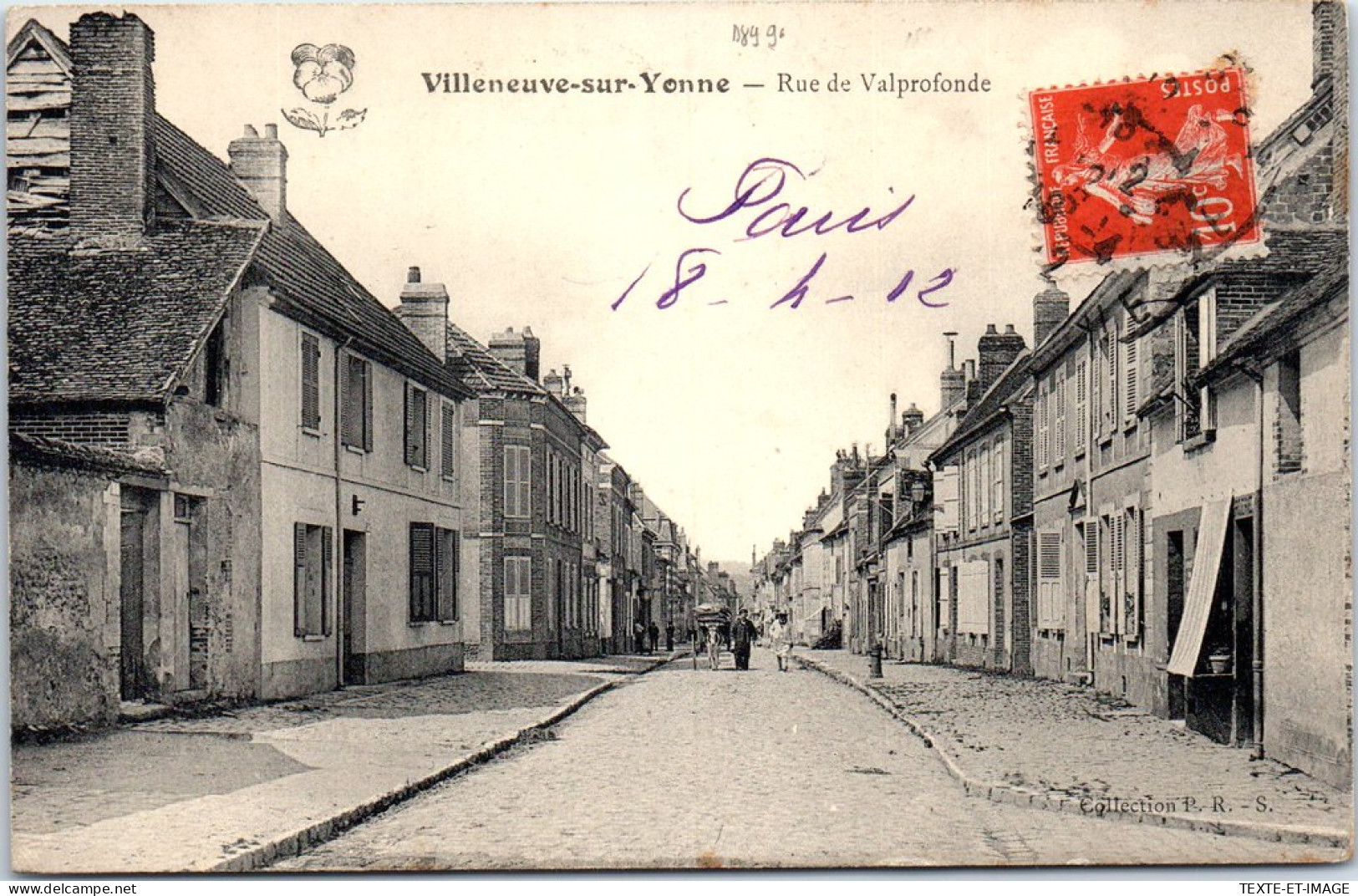 89 VILLENEUVE SUR YONNE - La Rue De Valprofonde. - Villeneuve-sur-Yonne