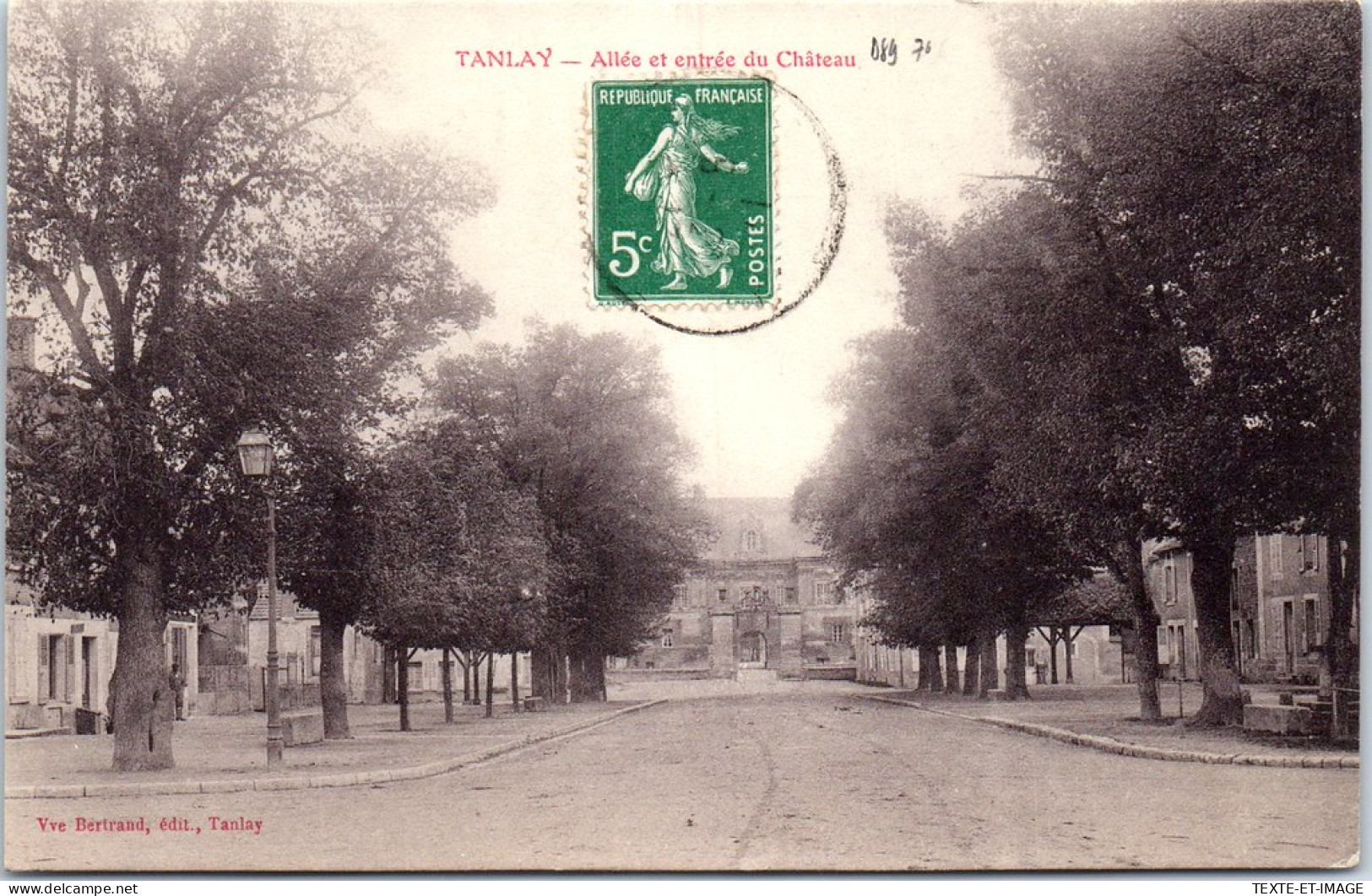 89 TANLAY - Allee Et Entree Du CHATEAU. - Tanlay