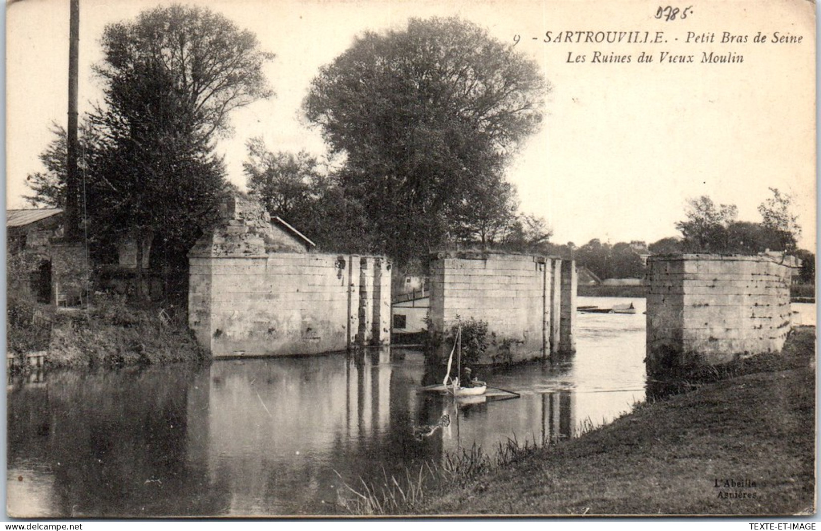78 SARTROUVILLE - Petit Bras De Seine & Ruines Du Vieux Moulin - Sartrouville