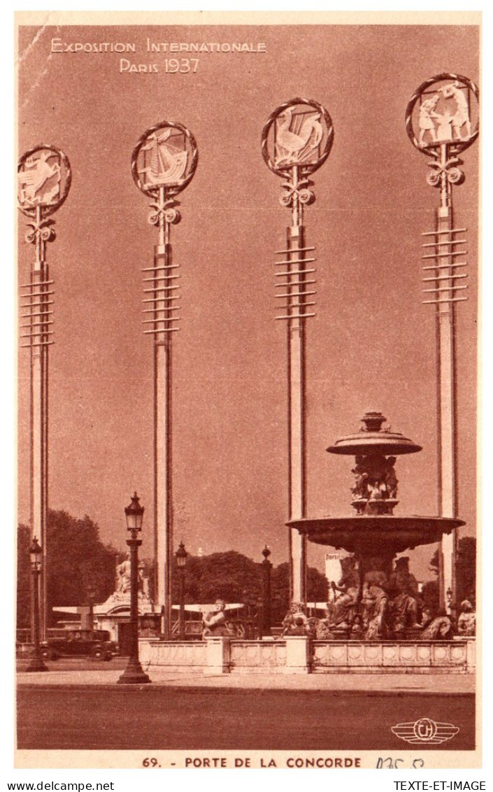 75 PARIS - Exposition 1937 - Porte De La Concorde - Exhibitions