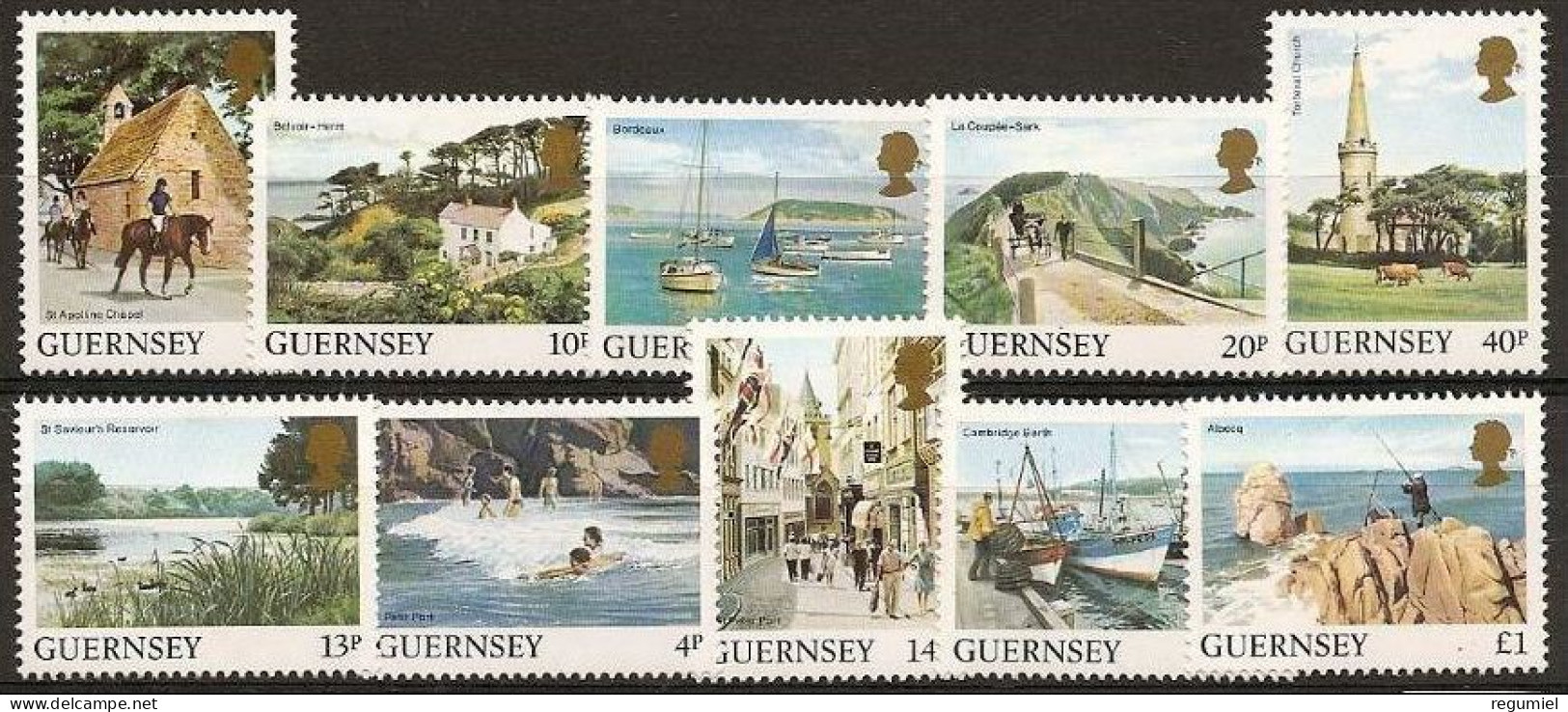 Guernsey 290/299 ** MNH. 1984 - Guernsey