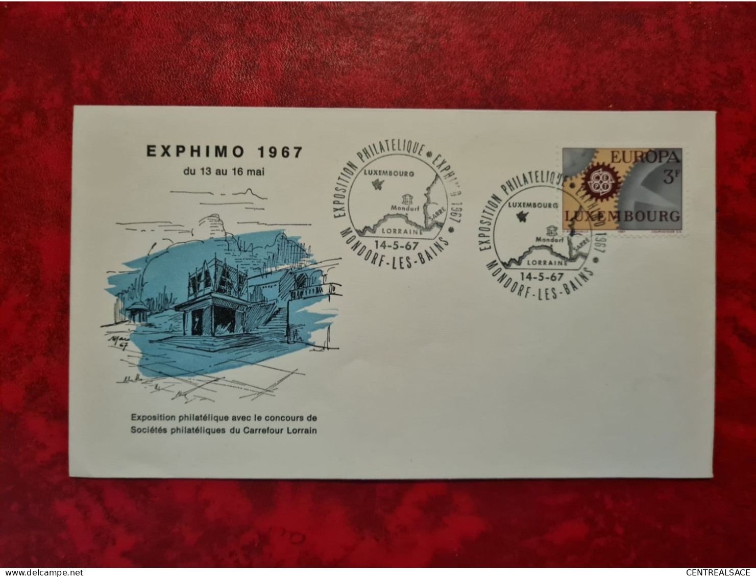 Lettre LUXEMBOURG   FDC  1967 MONDORF LES BAINS EXPO EXPHIMO EUROPA - Sonstige & Ohne Zuordnung