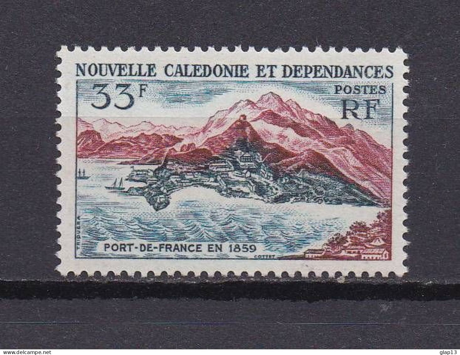 NOUVELLE-CALEDONIE 1960 TIMBRE N°301 NEUF** PORT DE FRANCE - Nuevos