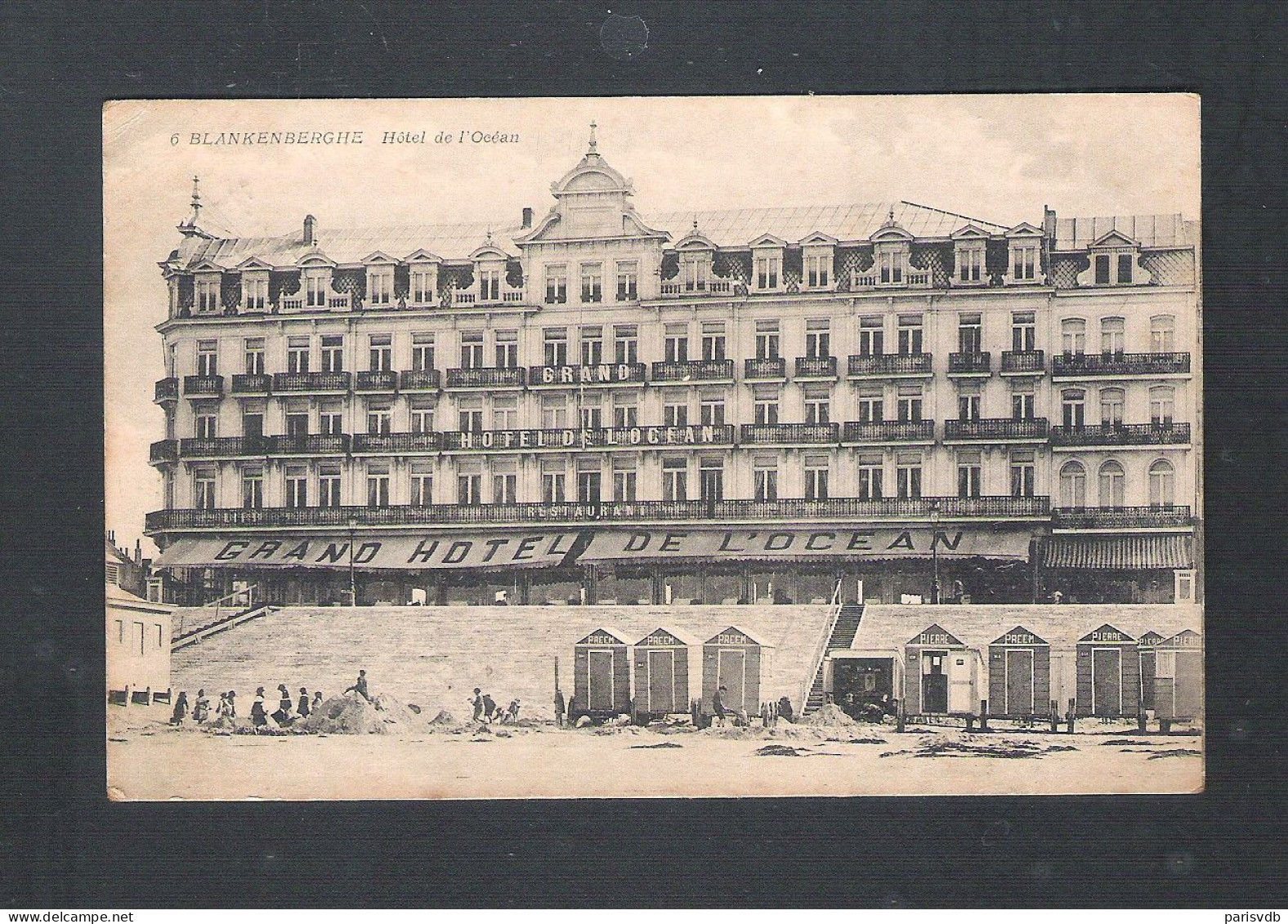 BLANKENBERGHE - HOTEL DE L'OCEAN  - AFGESTEMPELD 1919  (15.199) - Blankenberge