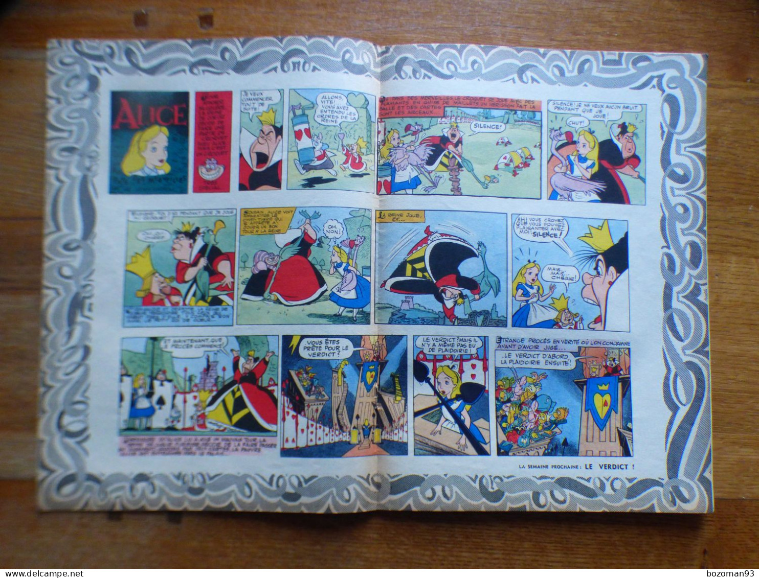 JOURNAL MICKEY BELGE  N° 85  Du 23/05/1952 COVER DONALD + ALICE AU PAYS DES MERVEILLES - Journal De Mickey