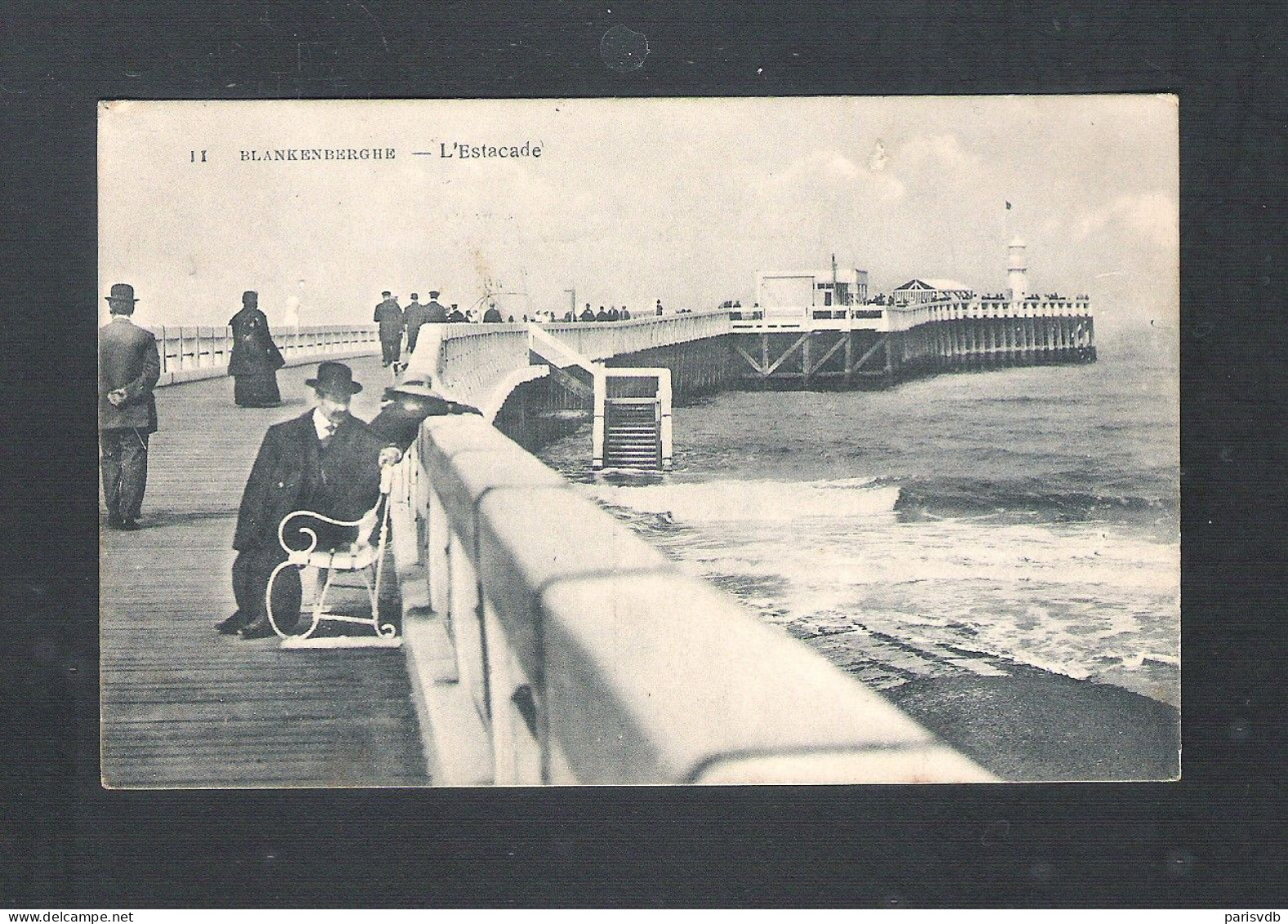 BLANKENBERGHE - L' ESTACADE  - AFGESTEMPELD 1920  (15.201) - Blankenberge