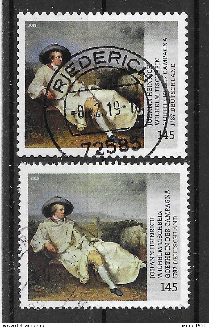 BRD/Bund 2018 Goethe Mi.Nr. 3393/416 Gestempelt - Used Stamps