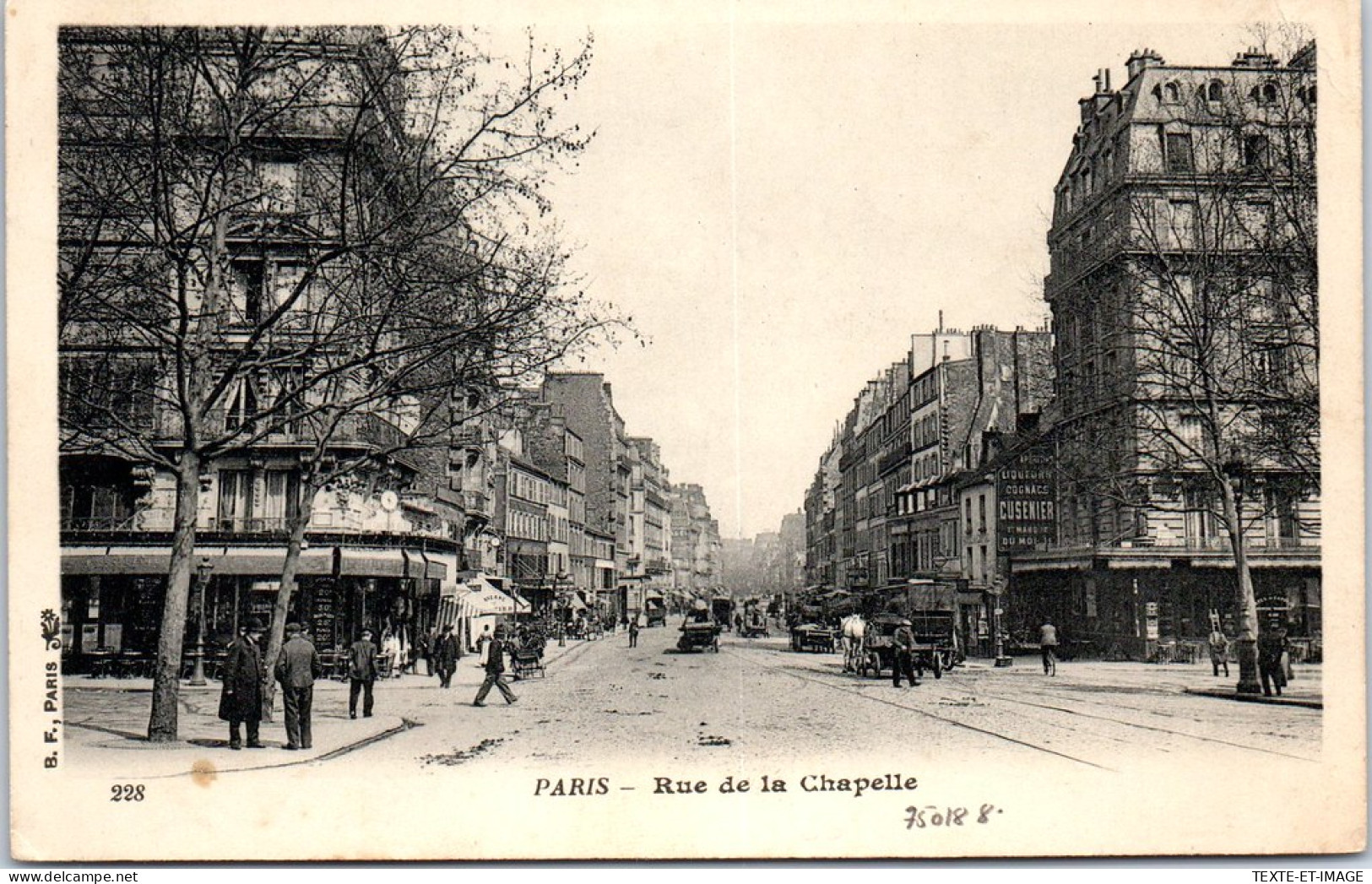 75018 PARIS - Perspective De La Rue De La Chapelle. - Paris (18)